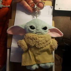 Baby Yoda Plush Keychain